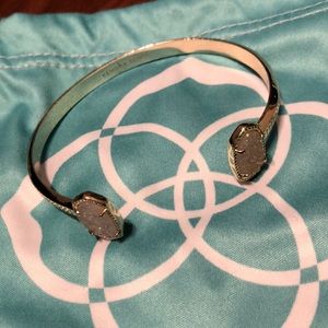 Kendra Scott gold bracelet in clear drusy